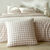 Bedlinnen Lou met ruitenprint - in katoen (beige)