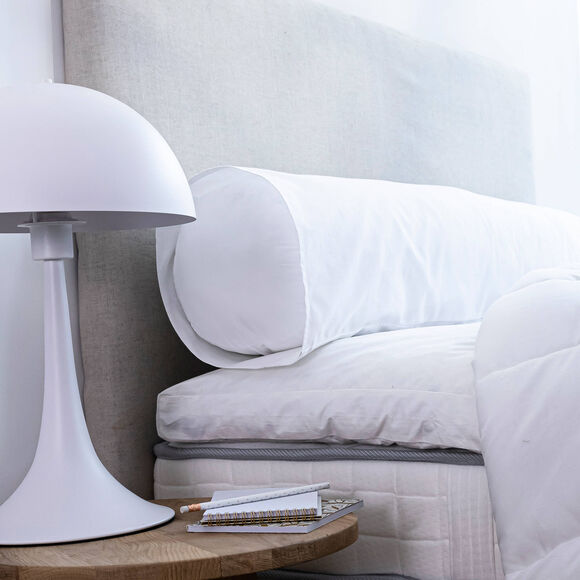 Ondersloop voor peluwkussen, katoen - set van 2 (wit)