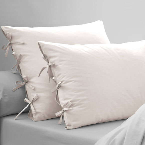 Linge de lit uni - percale de coton 72 fils/cm&sup2; (&eacute;cru)