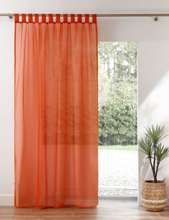 Panneau voile uni finition pattes (terracotta)
