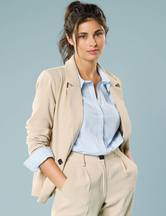 Veste blazer, Spécial Petites (sable)