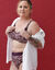 Maillot van bikini zonder beugels uit de postoperatieve collectie van Araminda (ecru / pruim)