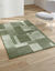 Tapijt met patchwork-motief (groen)