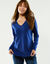 Pull col V (bleu dur)