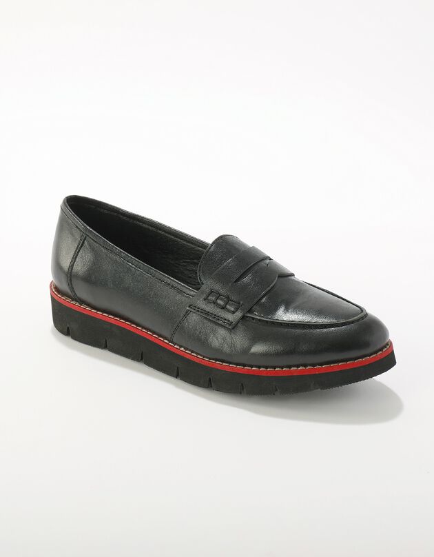 Mocassins en cuir  (noir)