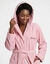Peignoir mixte adulte col capuche personnalis&eacute; - &eacute;ponge bouclette 380 g/m&sup2; (rose gris&eacute;)