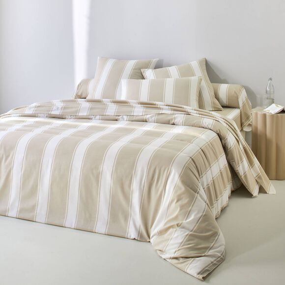 Bedlinnen Transat, in bedrukt katoen (beige)