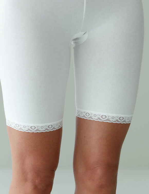 Vormvast pantybroekje "Basic+" in stretchkatoen (wit)