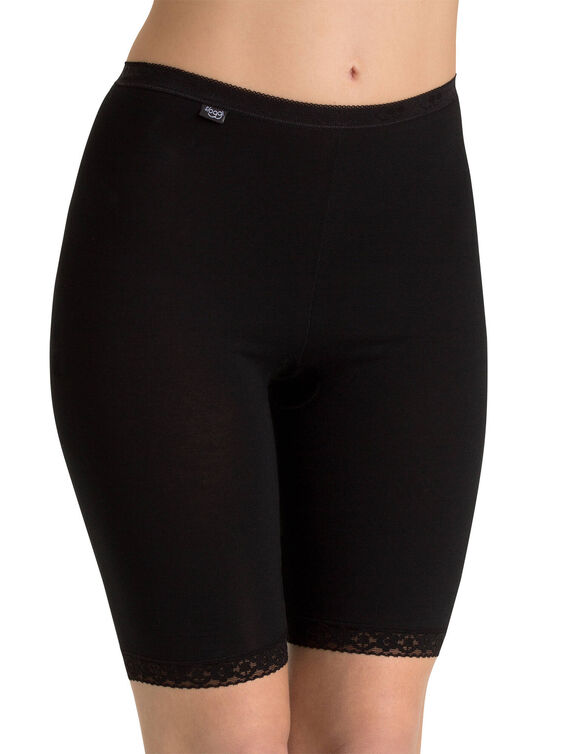 Basic+ panty van vormvast stretchkatoen (zwart)