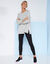 Sweater in molton met tunieklengte (chiné grijs)