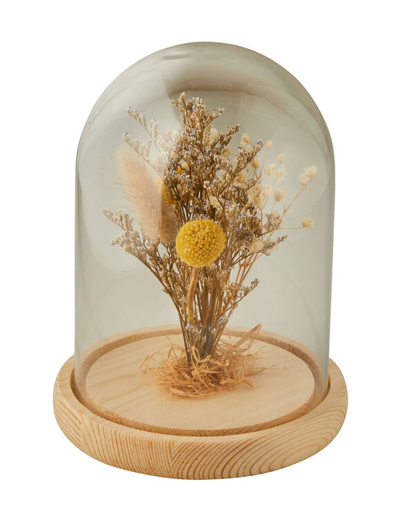 Globe de fleurs séchées (unique)