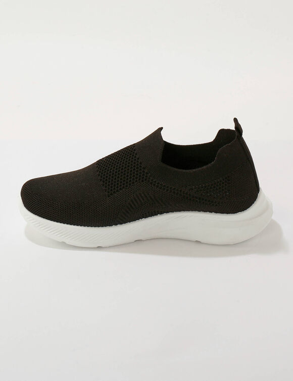 Baskets l&eacute;g&egrave;res &agrave; enfiler textile mesh   (noir)