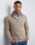 Warm sweatshirt met hoge kraag en ritssluiting, van geribd tricot (beige)