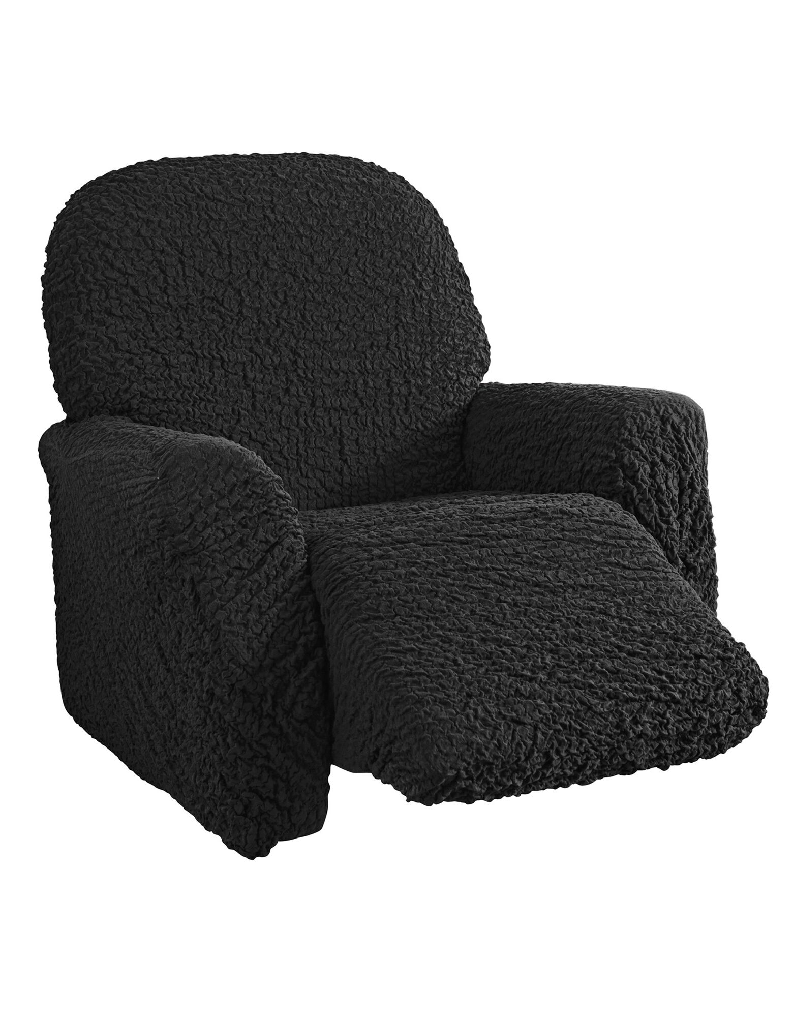 Elastische Fluweel Hoes Relaxfauteuil 1 Plaats, 4-Stuks Met Zakken Hoes Voor Relaxfauteuil Antislip Hoes Fauteuil Voor Kinderen Huisdieren-koffie-1 Plaats