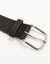 Ceinture en croûte de cuir tannage végétal (noir)
