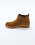 Boots semelle compens&eacute;e, &eacute;lastiqu&eacute;s c&ocirc;t&eacute;s (caramel)