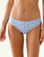 Culotte midi coton imprimé " paon" - lot de 4 (bleu)