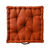 Coussin de sol uni coton (terracotta)