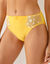 Slip in microvezel en geborduurde tule Caminata (geel)