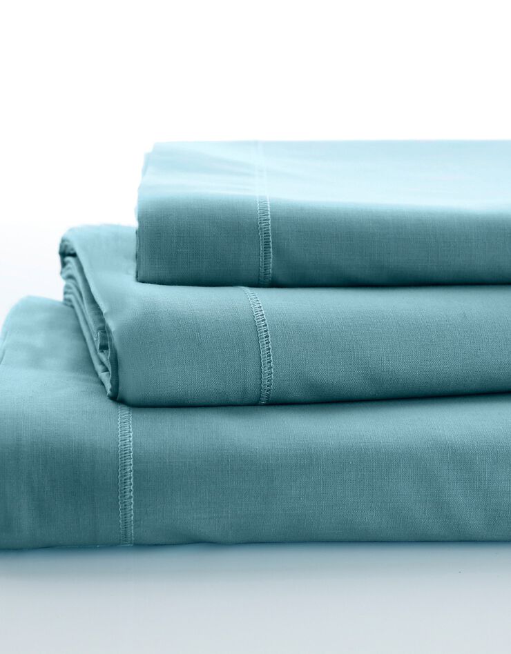 Linge de lit uni coton (cèdre)
