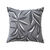 Housse de coussin imprimé feuillage (gris)