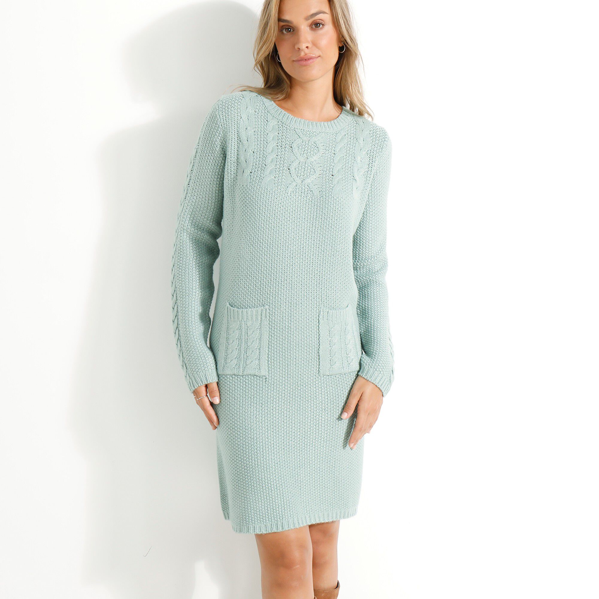 Robe pull blanche sale porte