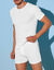T-shirt met ronde hals - herenondergoed, set van 3 (wit)