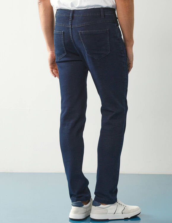 Pantalon effet jean denim l&eacute;ger ultra stretch - L30 (dark blue)