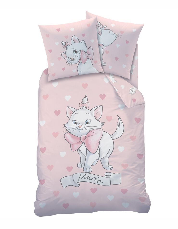 Parure de lit Les Aristochats® - coton (rose / blanc)