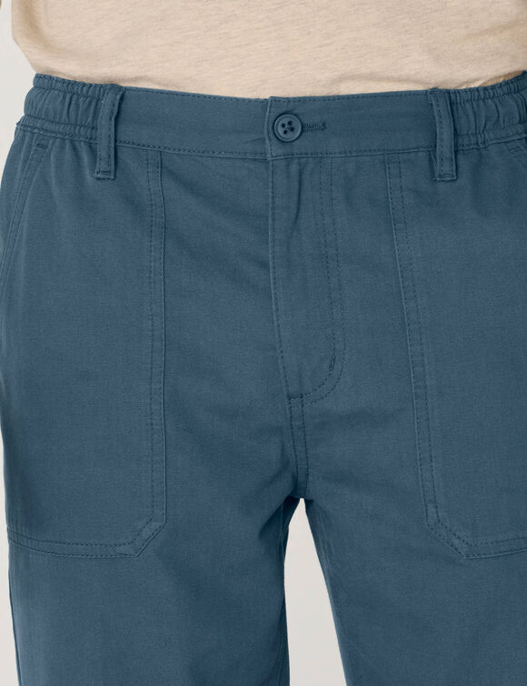 Pantalon workwear confort en toile canvas (bleu acier)