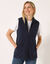 Fleece jasje met rits, zonder mouwen (marine)