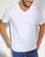 T-shirt met V-hals en korte mouwen &ndash; set van 3 (wit)