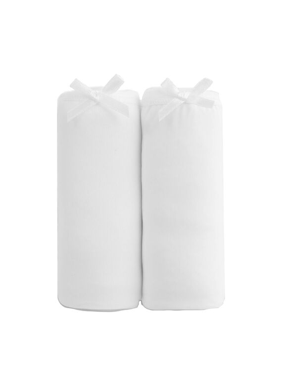 Maxi-slip van microvezel met maxi-vorm &ndash; Set van 2 (wit)