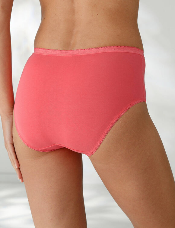 Culotte maxi basique - lot de 3 (ciel + corail + lavande)