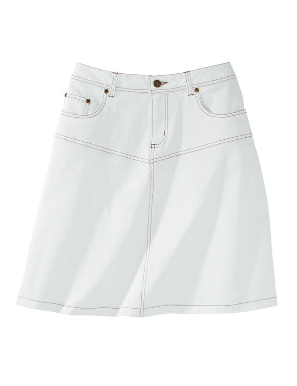 Jupe courte en jean (blanc)