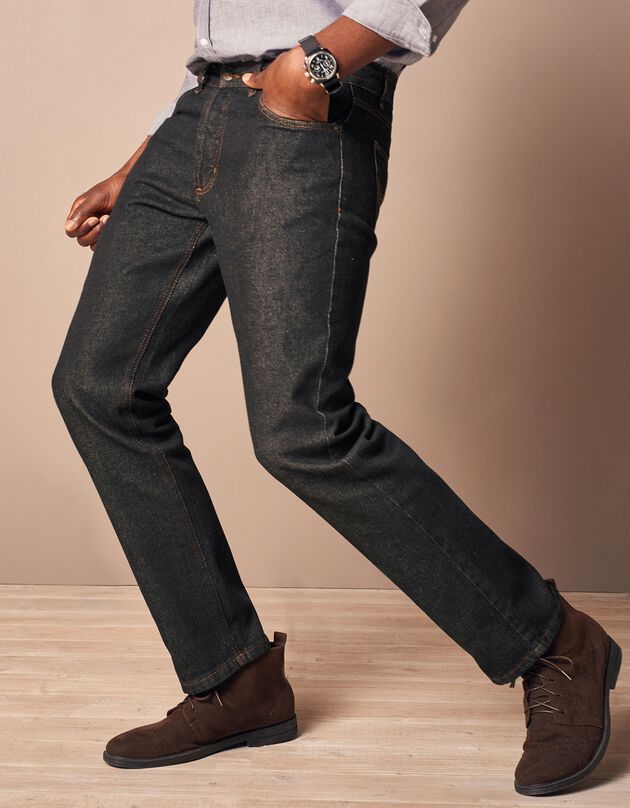 Authentieke jeans in recht model - binnenpijplengte 82 cm (black)