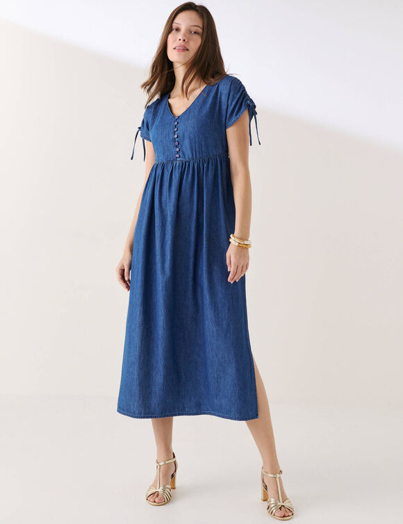 Robe longue en jean  (stone)