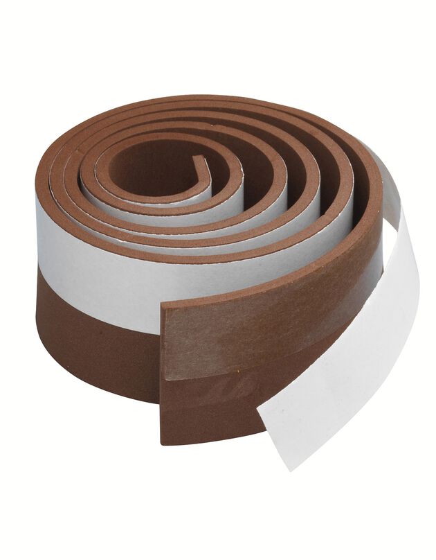 Bas de porte adhésif - lot de 2 (marron)
