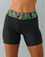 Short de bain long Cambuja (noir / vert)