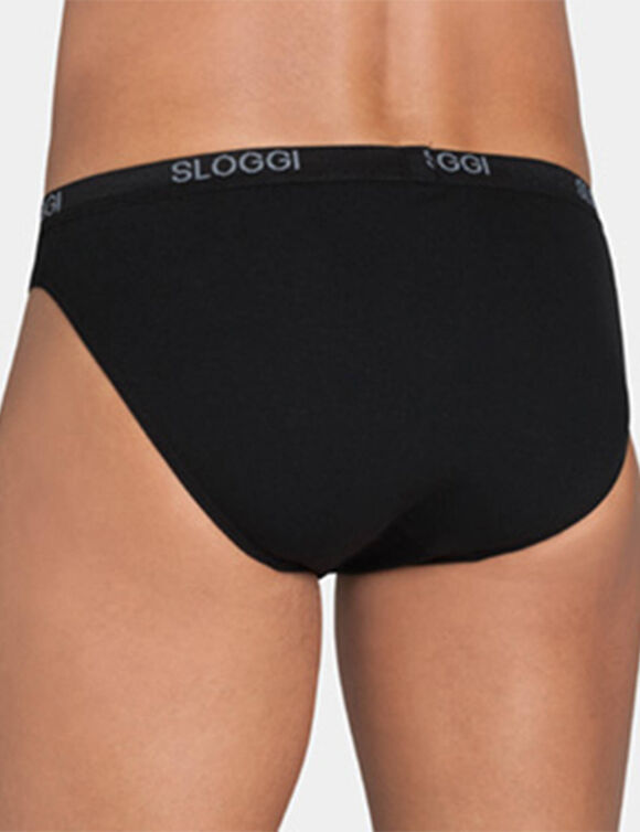Stevige slip in mini-vorm (zwart)