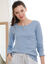 Pyjama-T-shirt met lange mouwen (blauw)