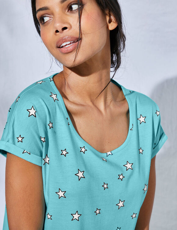 Bigshirt - set van 2 (antraciet + aqua)