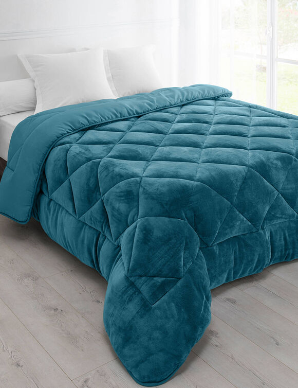 Synthetisch dekbed, dubbelzijdig, 350 g/m² (eendengroen)