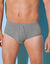 Slip ouvert taille haute - lot de 2 (gris chin&eacute;)