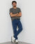 T-shirt met ronde hals en korte mouwen (grijs)