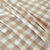 Linge de lit Lou imprim&eacute; carreaux - coton (beige)
