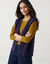 Gilet sans manches, maille fantaisie en laine m&eacute;lang&eacute;e (marine)