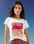 T-shirt in fifties model met arty print, jerseytricot (terracotta)