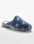 Chaussons mules fourrés brodés (marine) Chaussons mules fourrés brodés (marine)