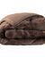 Dubbelzijdig synthetisch dekbed, 350 g/m&sup2; (chocolade)